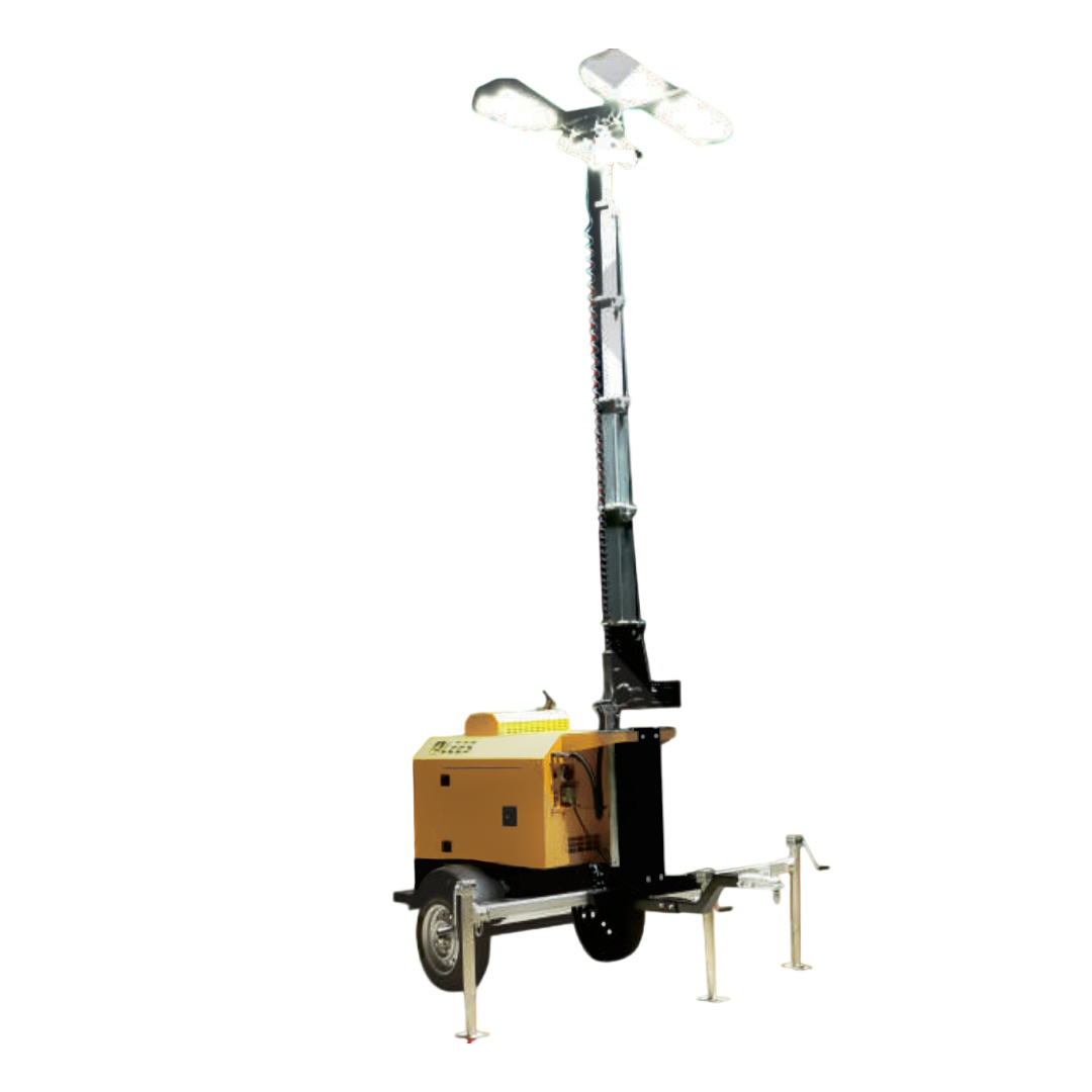 Mobile Lighting Tower — unit lengkap